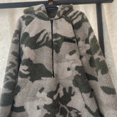 Fog Essentials Sweatshirt Lamb Wool Half Zip Jacket