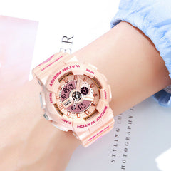 Analog-Digital Watch Waterproof Student Watch