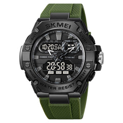 Analog-Digital Watch Outdoor Sports Waterproof Student Watch