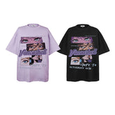 Men T Shirts Cartoon Anime Characters Loose Short Sleeves