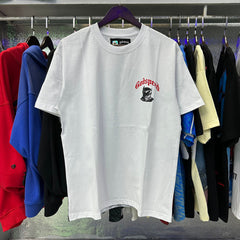 Godspeed T Shirts Astronaut Moon Landing Print Cotton Casual Short Sleeve Men and Women