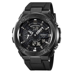 Analog-Digital Watch Outdoor Sports Waterproof Student Watch