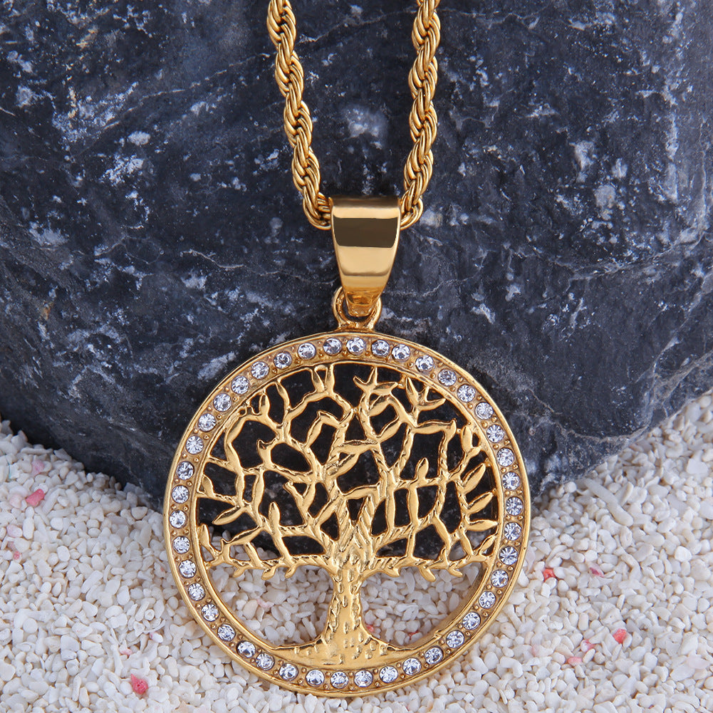 Jewelry Tree of Life Diamond Pendant