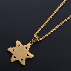 Jewelry Star of David + Diamond Eyeball Pendant Spectrum
