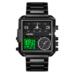Analog-Digital Watch Square Men's Business Electronic Watch