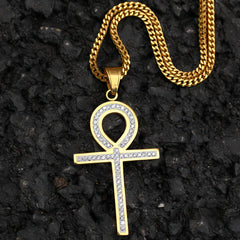 Jewelry Hip Hop Anhe Key Cross Pendant Egypt Pieces Jesus Pieces Royalty Ankh