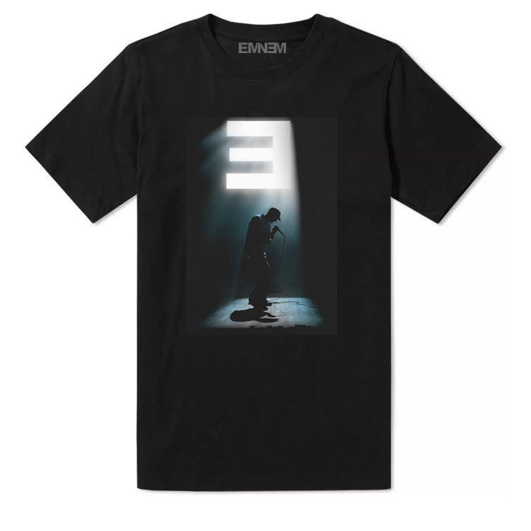 Detroit Eminem T-Shirt Retro Trend Cotton T-Shirt