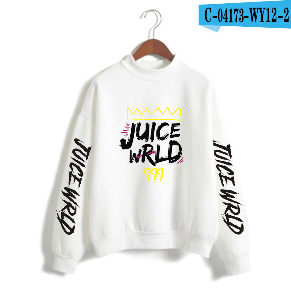 Juice WRLD in Loving Memory Hoodie Hip Hop Singer Juice WRLD Printed Fashion Loose High Collar Sweatshirt