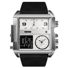 Analog-Digital Watch Square Men's Business Electronic Watch