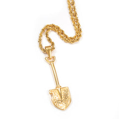 Jewelry Rap Fashion Stainless Steel Gold Plated Creative Pendant Necklace Armament rapper