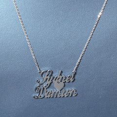 Jewelry Hip Hop Stainless Steel Alphabet Necklace DIY Custom Alphabet Word Up