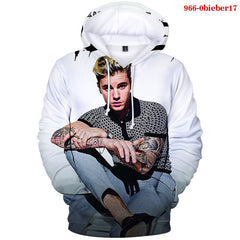 Justin Bieber Justice World Tour Hoodie Justin Bieber3d Pattern Full Color Hooded Sweater