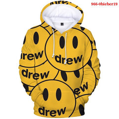 Justin Bieber Justice World Tour Hoodie Justin Bieber3d Pattern Full Color Hooded Sweater