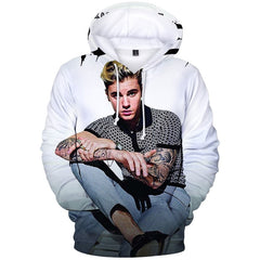 Justin Bieber Justice World Tour Hoodie Justin Bieber3d Pattern Full Color Hooded Sweater