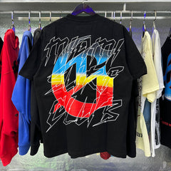 Godspeed T Shirts Beach Skull Surfboard Print Cotton Casual Short Sleeve Men and Women