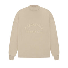 Fog Essentials Long Sleeve T-Shirt Silicone Logo Loose Crew Neck Long Sleeve T-Shirt