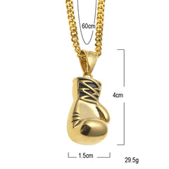 Jewelry Hiphop Boxing Gloves Pendant Necklace