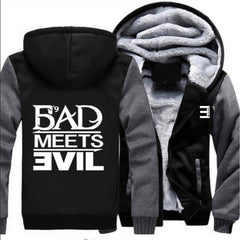 Detroit Eminem Hoodie Eminem Print Fleece Thickened Hoodie