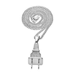 Jewelry Diamond Plug Pendant Necklace rapper