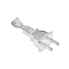 Jewelry Diamond Plug Pendant Necklace rapper