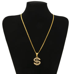 Jewelry Diamond  '$' Shspe Get Rich Necklace