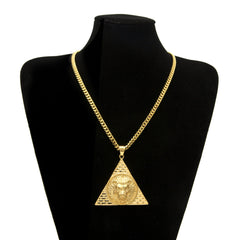 Jewelry 'Lion' Pyramid Necklace Animal Egypt Pieces