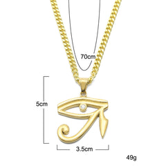 Jewelry Fashion Hip Hop The Eye of Horus Necklace rapper The Eye of Horus