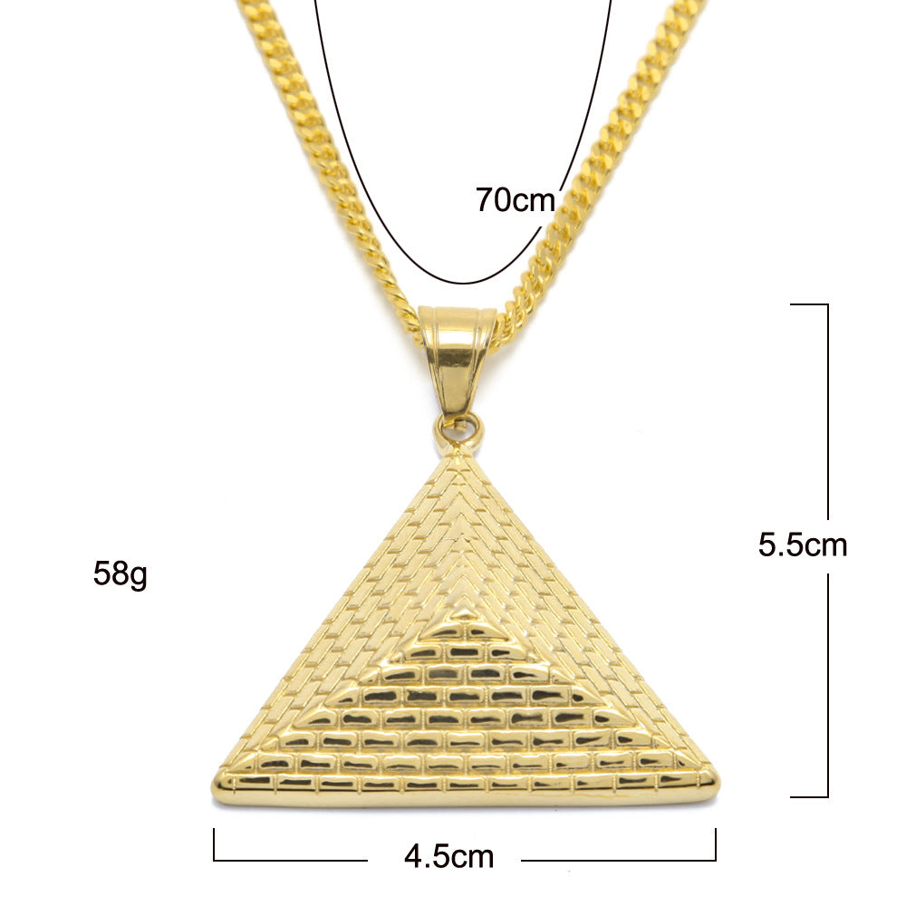 Jewelry Pyramid Pendant Necklace
