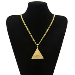Jewelry Pyramid Pendant Necklace