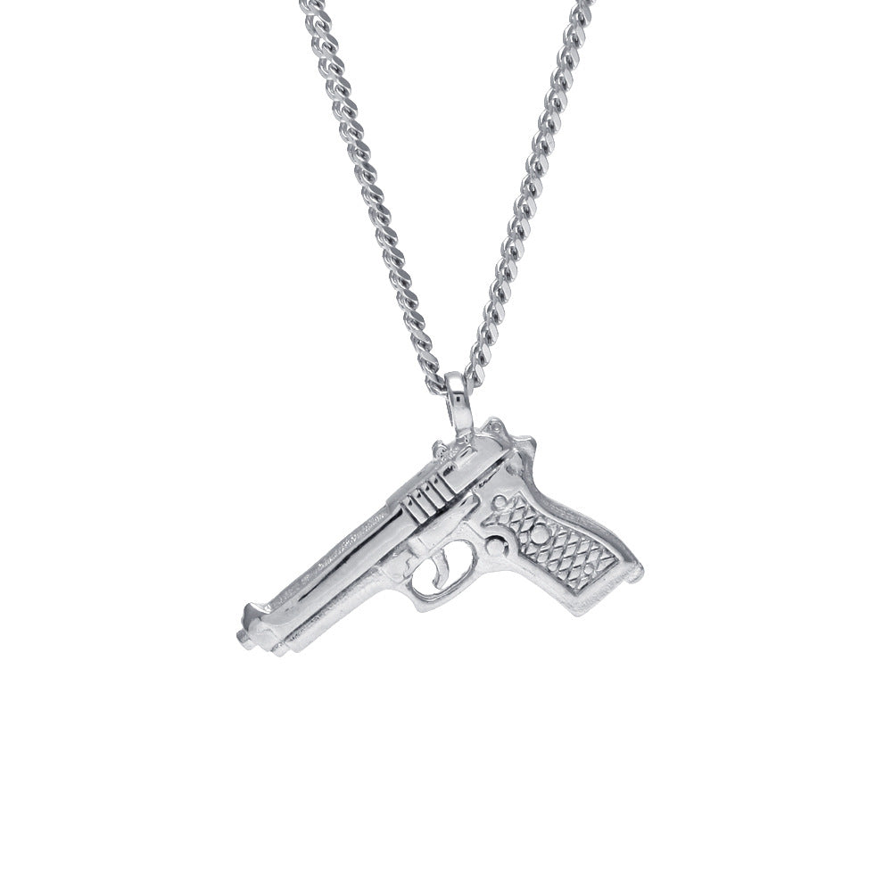 Jewelry 'Pistol ' Shaped Necklace Armament