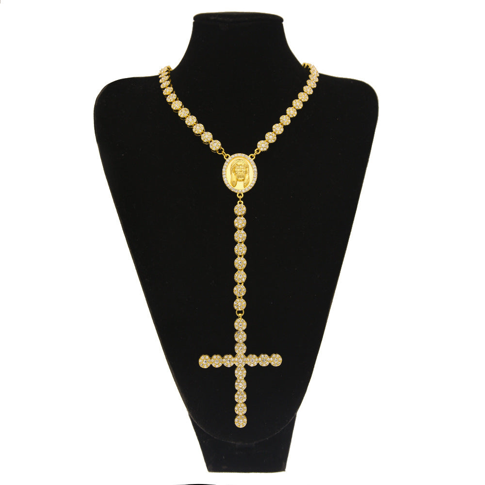 Jewelry Trend Hip Hop Cross Necklace Niche Design Jesus Pieces Crosses Royalt