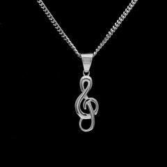 Jewelry Music Note Pendant Necklace Couple Personality Pendant St. Valentine's
