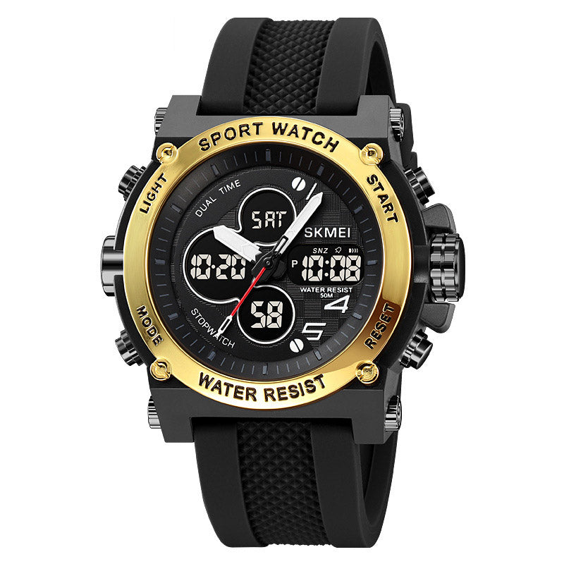 Analog-Digital Watch Outdoor Sports Fashion Waterproof Student Watch