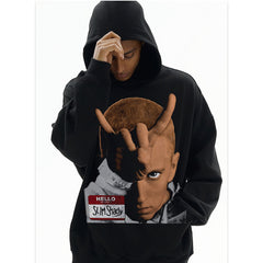 Detroit Eminem Hoodie Eminem Printed Vintage Old Hooded Sweater