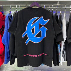 Godspeed T Shirts Convenience Store White Car Printing Cotton Casual Short Sleeve Men's and Women's