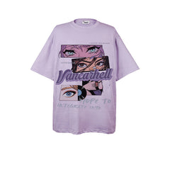 Men T Shirts Cartoon Anime Characters Loose Short Sleeves