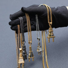 Jewelry 'Plug ' necklace