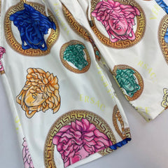 East Coast Shorts Summer Casual Digital Print Men's White Beach Pants