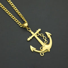 Jewelry Ha Fashion Anchor Pendant Necklace