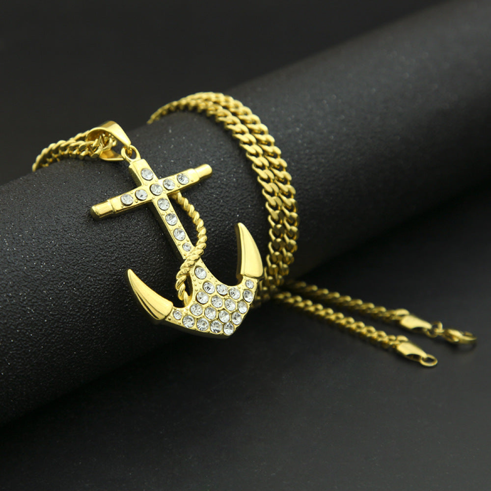 Jewelry Diamonds 'Anchor ' Necklace Royalty