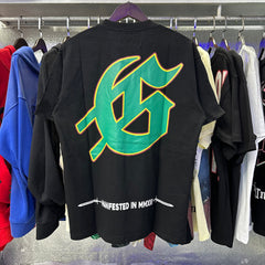 Godspeed T Shirts Speedboat Shark Print Cotton Crew Neck Short Sleeve Men and Women