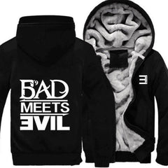 Detroit Eminem Hoodie Eminem Print Fleece Thickened Hoodie