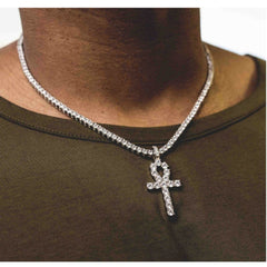 Jewelry Diamond Ancient Egyptian Anhe Key Pendant Crosses Egypt Pieces Ankh