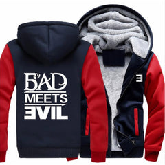 Detroit Eminem Hoodie Eminem Print Fleece Thickened Hoodie