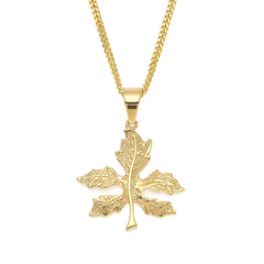 Jewelry Hip Hop 'Hemp Leaf ' Necklace rapper Cannabis