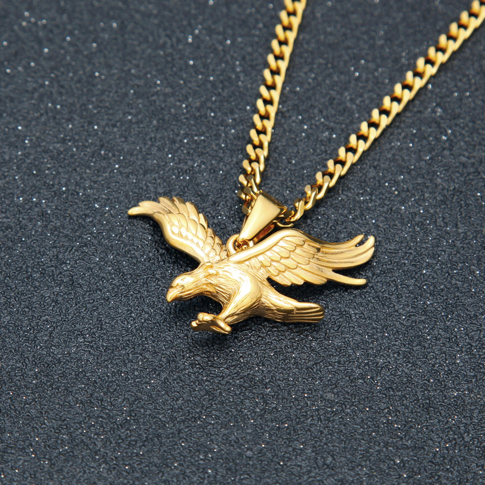 Jewelry Gold Plated Eagle Pendant Necklace