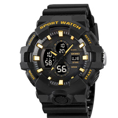 Analog-Digital Watch Outdoor Sports Waterproof Student Watch