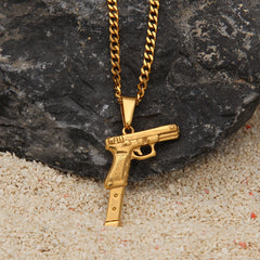 Jewelry Hip Hop Pistol Pendant Armament rapper