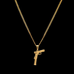 Jewelry Hip Hop Pistol Pendant Armament rapper