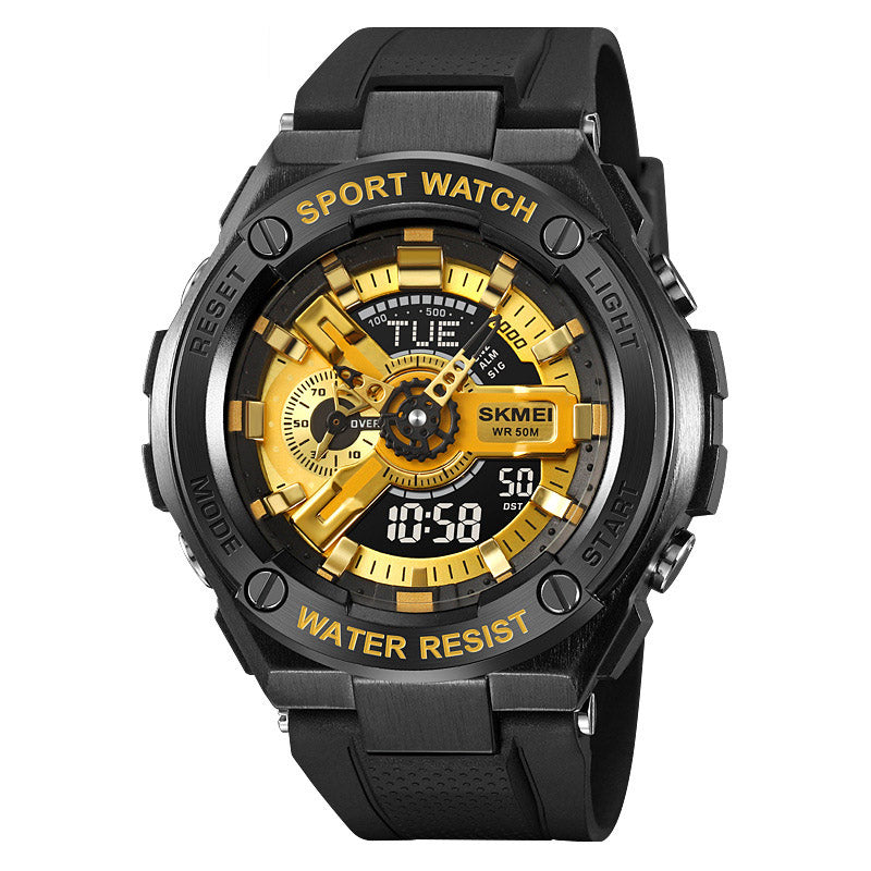 Analog-Digital Watch Outdoor Sports Waterproof Student Watch